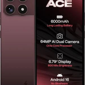 boltt ACE 5G (Burgundy Bliss, 64 GB) (4 GB RAM)